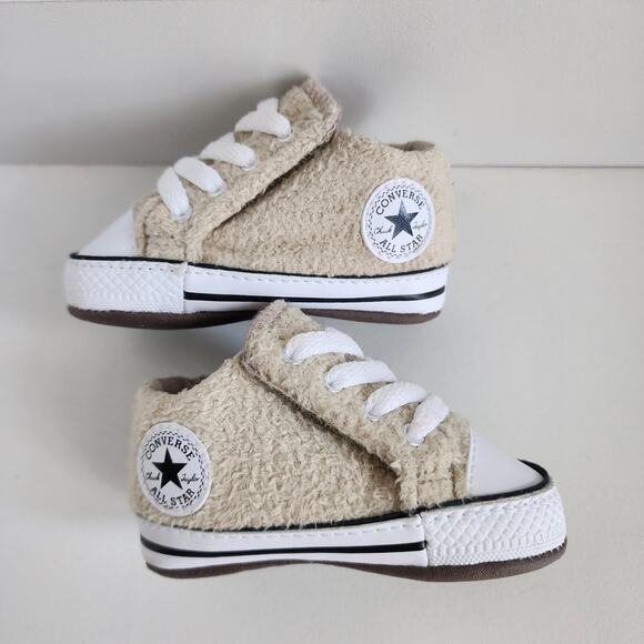 Converse Chuck Taylor All Star Cribster Easy- On Sherpa Size 1 Baby Mid Shoe - Picture 6 of 10